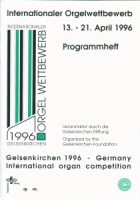 2. Internationaler Orgelwettbewerb 1996.