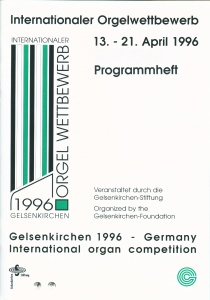 Internationaler Orgelwettbewerb 1996, Programm