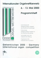 3. Internationaler Orgelwettbewerb 2000.
